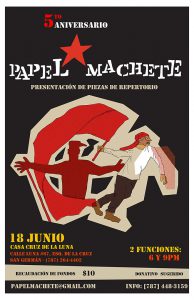 Papel Machete Anniversary Show Flyer