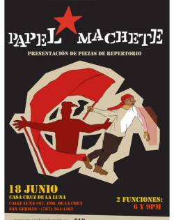 Papel Machete Anniversary Show Flyer